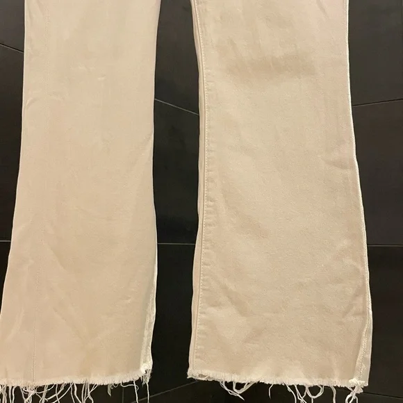 MOTHER Women's Light Tan The Hustler Ankle Fray, Size 27 - Picture 5 of 15